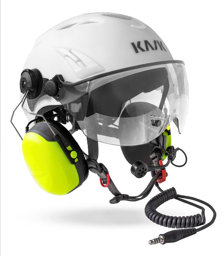 KASK Helitalk Super Plasma PL HI VIZ, Farbe Weiss