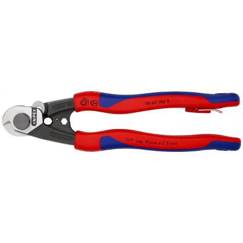 KNIPEX Drahtseilschere geschmiedet, 190 mm