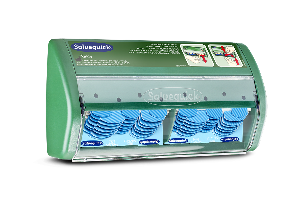 Cederroth Salvequick Pflasterspender Blue Detectable