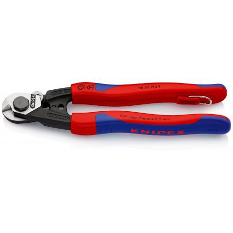 KNIPEX Drahtseilschere geschmiedet, 190 mm