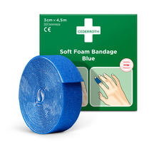 Cederroth Soft Foam Bandage Blue, 4.5m x 3cm