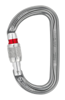 PETZL Karabiner Am'D, Screw-Lock, grau