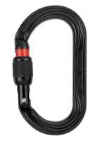 PETZL Karabiner OXAN, Screw-Lock, schwarz, EU