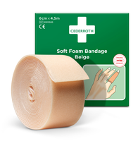 Cederroth Soft Foam Bandage Beige, 6cm x 4.5m