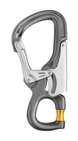 PETZL Karabiner EASHOOK OPEN, grau/gelb