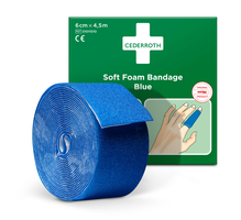 Cederroth Soft Foam Bandage Blue, 4.5m x 6cm