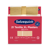 Cederroth Salvequick Textilpflaster Extragross, 6 Pack à je 21 Stk.