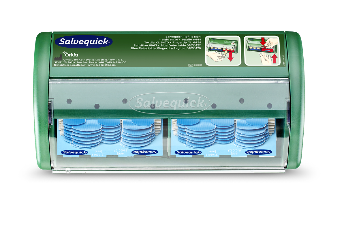 Cederroth Salvequick Pflasterspender Blue Detectable